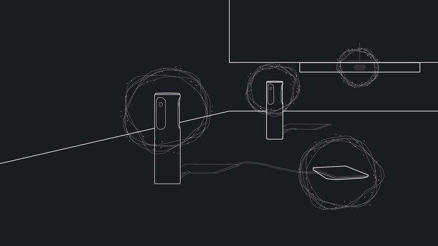 Neat Bar Pro met Neat Center en Neat Pad in een moderne vergaderruimte
