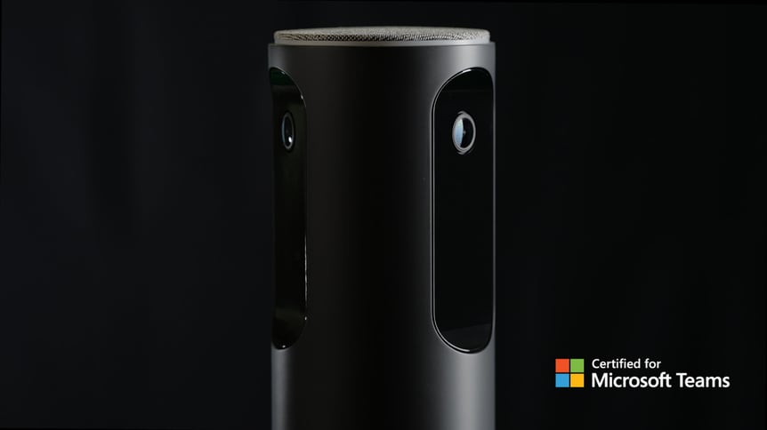 Neat Center center-of-room camera met 360 graden beeld in een vergaderruimte